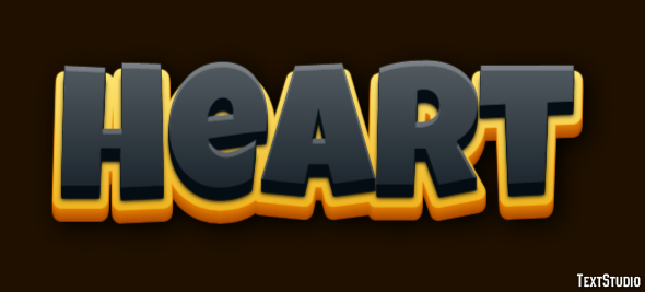 Heart Texteffekt