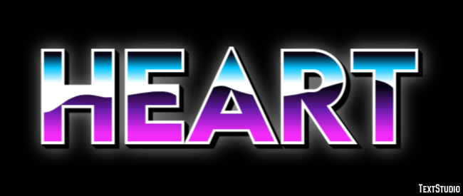 Heart Texteffekt