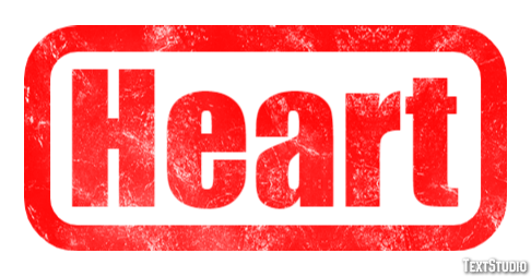 Heart Texteffekt