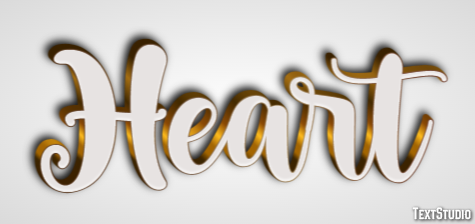 Heart Texteffekt
