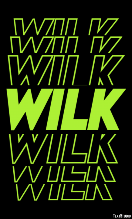 Wilk Texteffekt