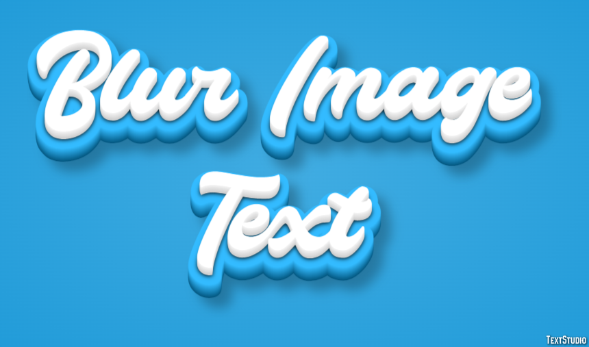 Blur Image Text テキスト効果