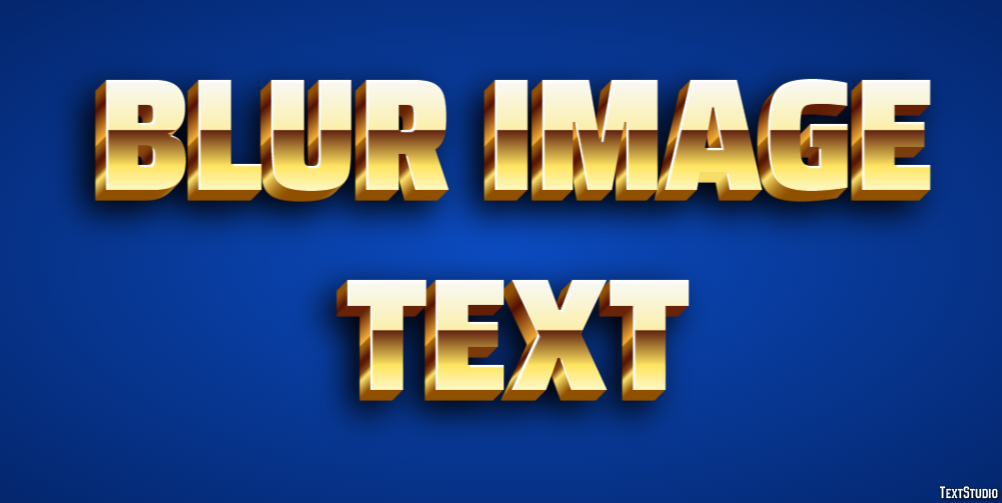 Blur Image Text Text Effect