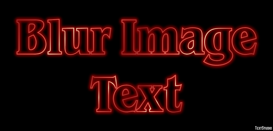 Blur Image Text テキスト効果