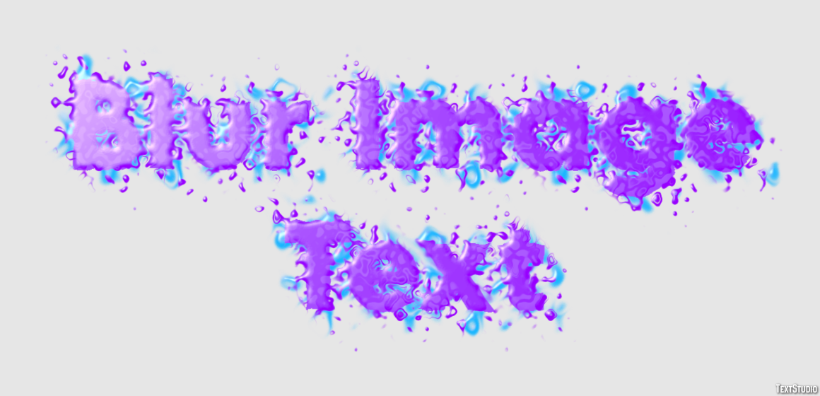 Blur Image Text Text Effect