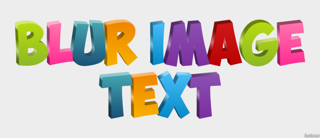Blur Image Text テキスト効果