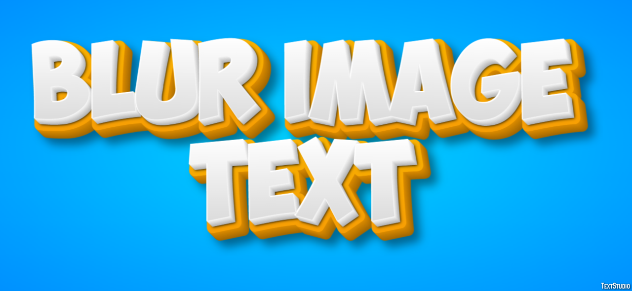 Blur Image Text テキスト効果