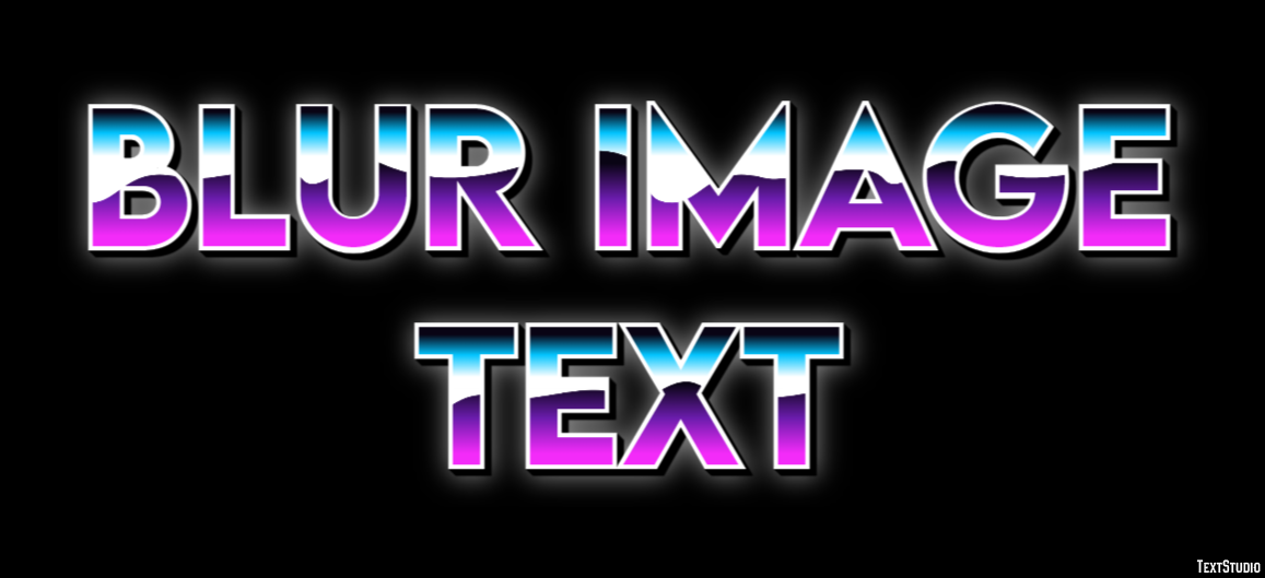 Blur Image Text Text Effect