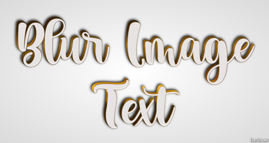 Blur Image Text Text Effect