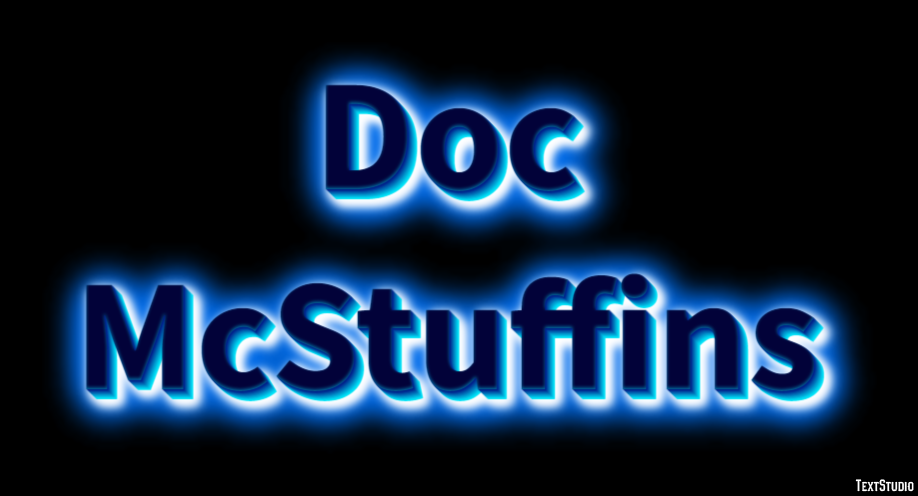 Doc McStuffins Text effect