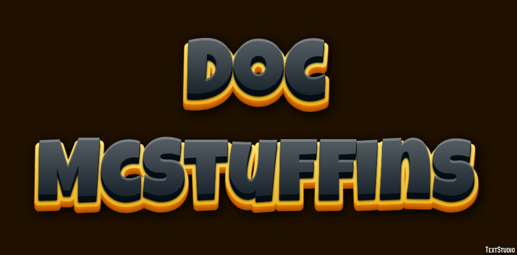 Doc McStuffins Text effect