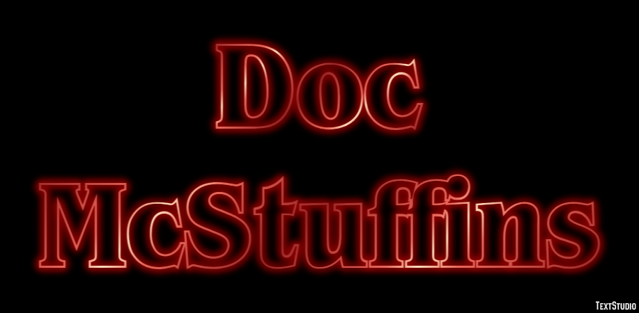 Doc McStuffins Text effect