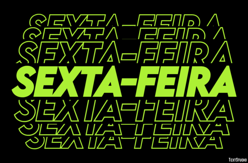 Sexta-feira Efekt tekstowy