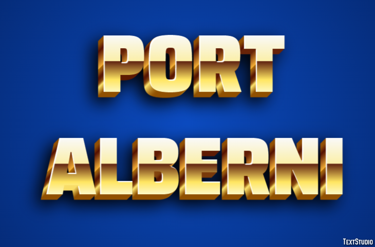 Port Alberni Texteffekt
