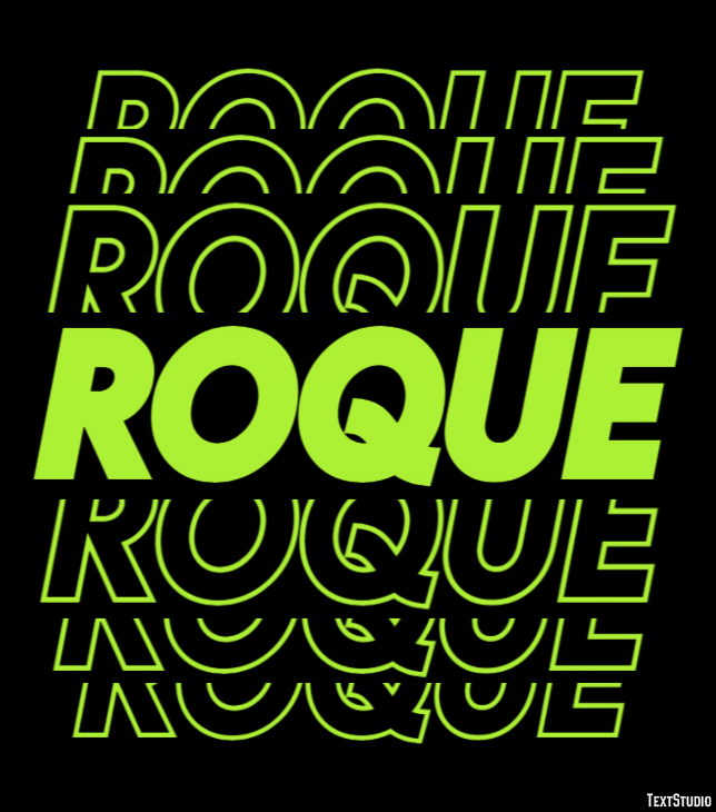 Roque Texteffekt