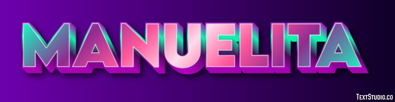 Manuelita Efecto de Texto