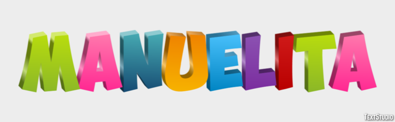 Manuelita Efecto de texto