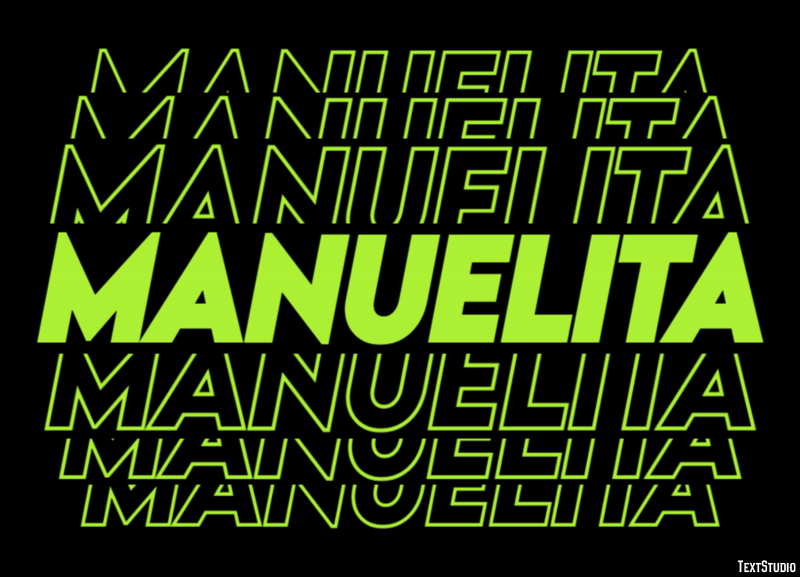 Manuelita Efecto de Texto