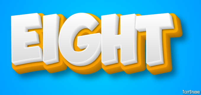 Eight Text Effect