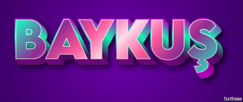 Baykuş Efecto de Texto