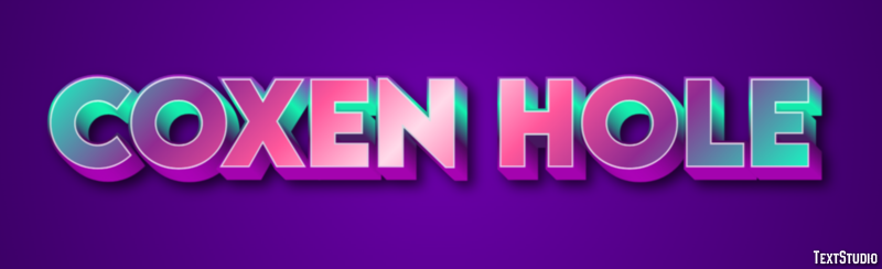 Coxen Hole Efekt tekstowy