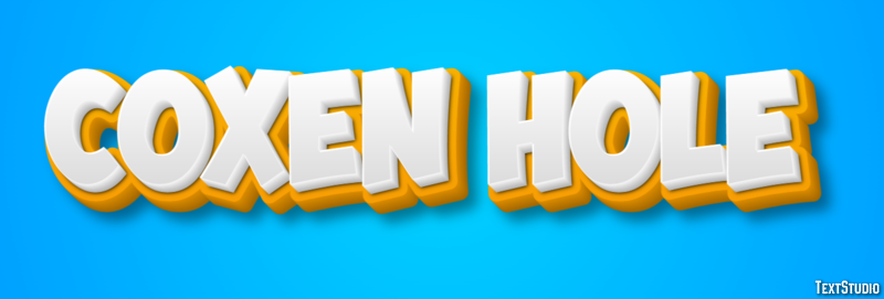 Coxen Hole Efekt tekstowy