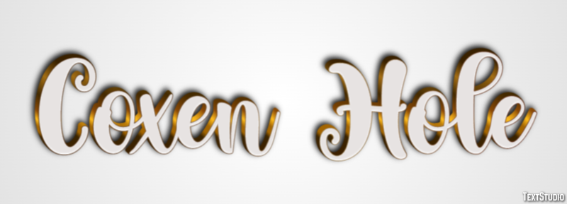 Coxen Hole Efekt tekstowy