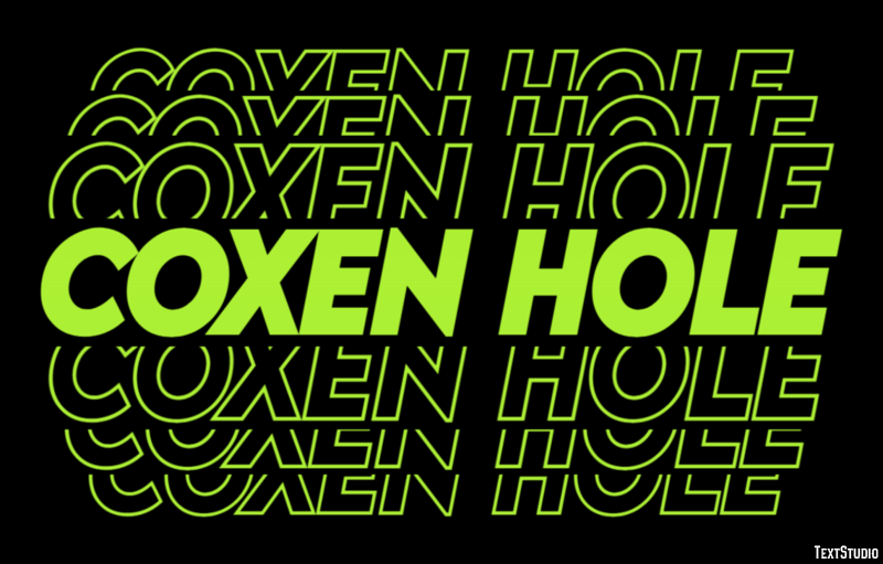 Coxen Hole Efekt tekstowy