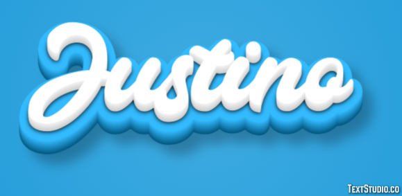 Justino Efecto de Texto
