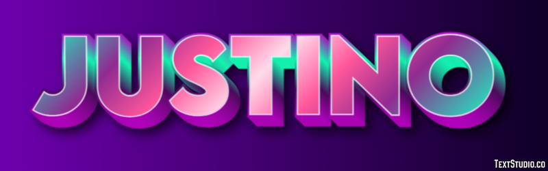 Justino Efecto de texto