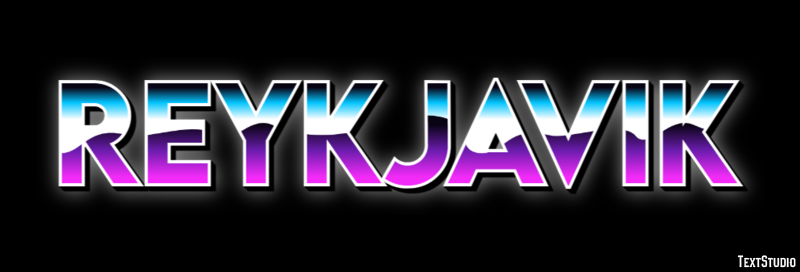 Reykjavik Tekst Effect