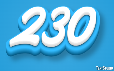 230 Text Effect