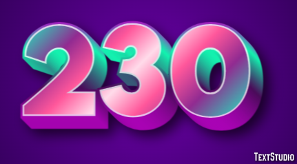 230 Text Effect