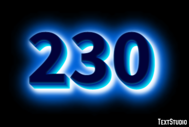 230 Text Effect