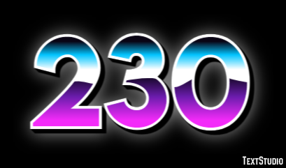 230 Text Effect