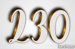 230 Text Effect