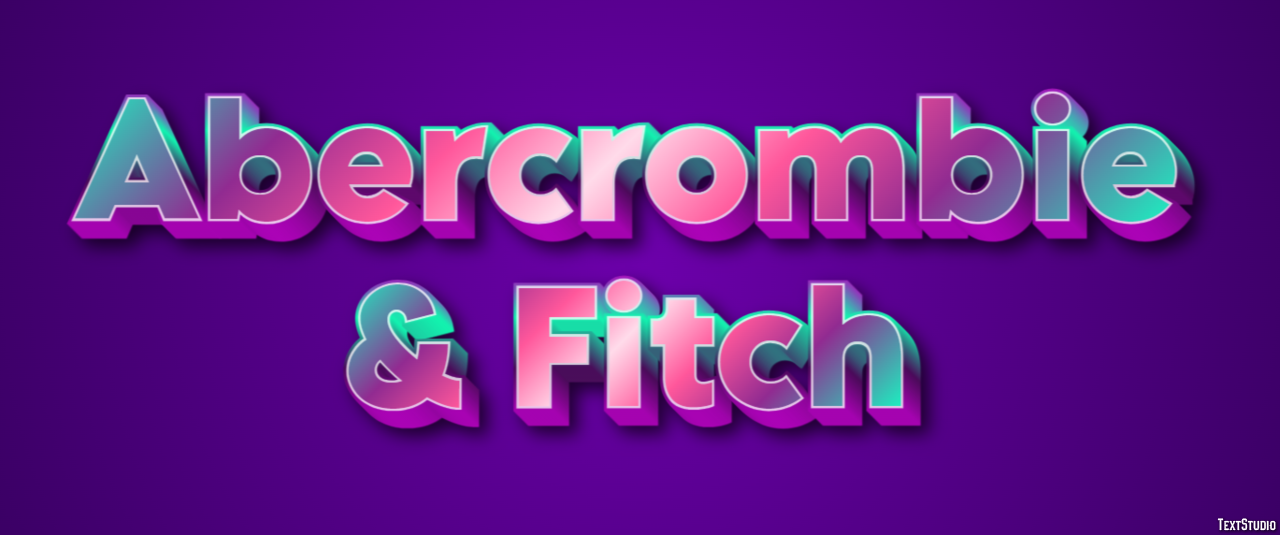 Abercrombie & Fitch Effet de Texte