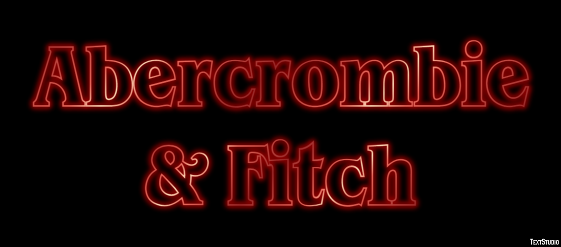 Abercrombie & Fitch Effet de Texte