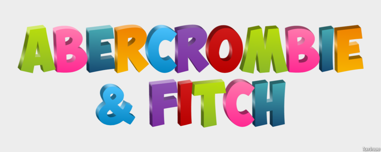Abercrombie & Fitch Effet de Texte
