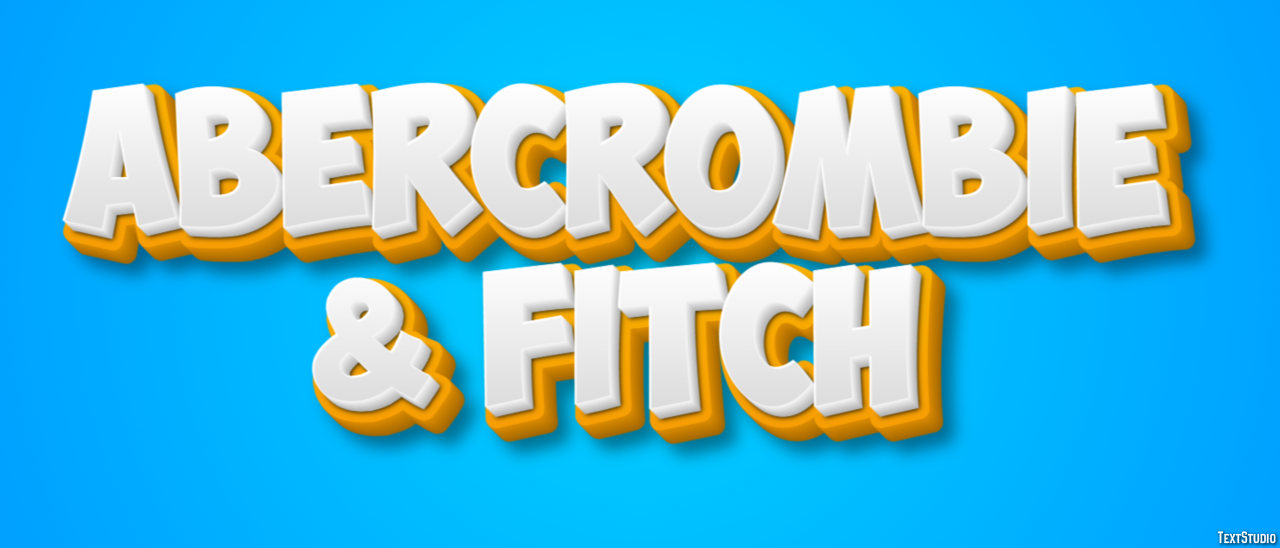 Abercrombie & Fitch Effet de Texte