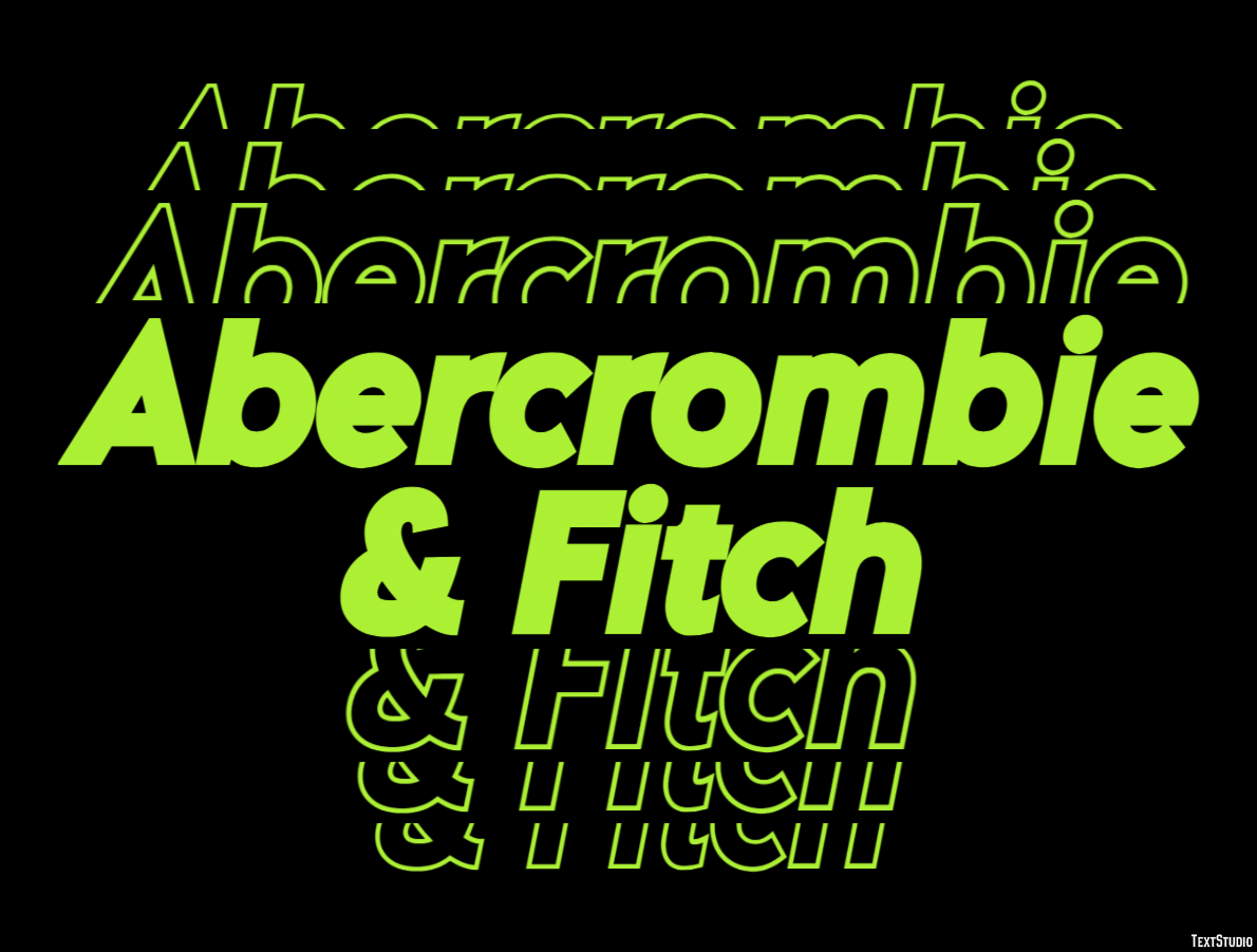 Abercrombie & Fitch Effet de Texte