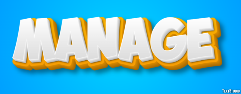 Manage Text effect