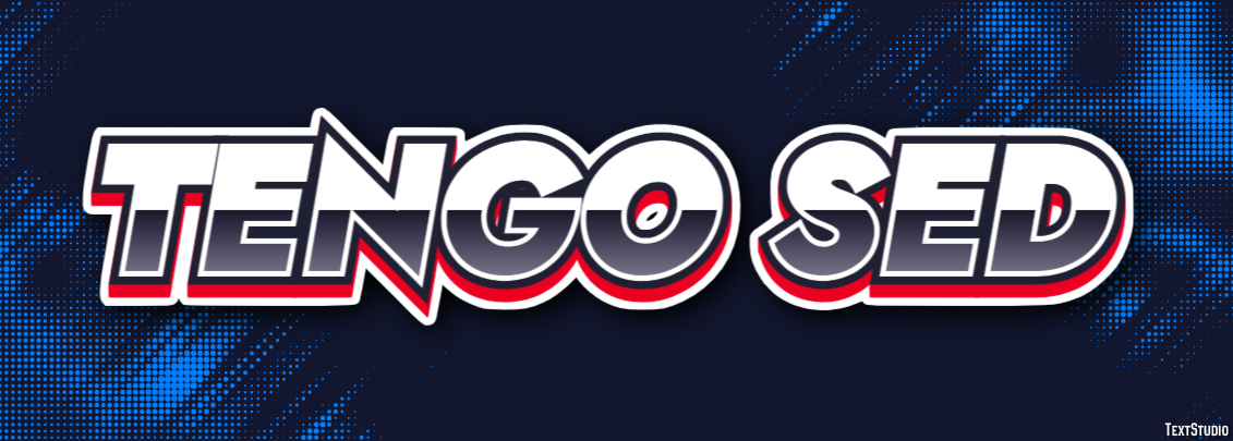 Tengo sed Text Effect
