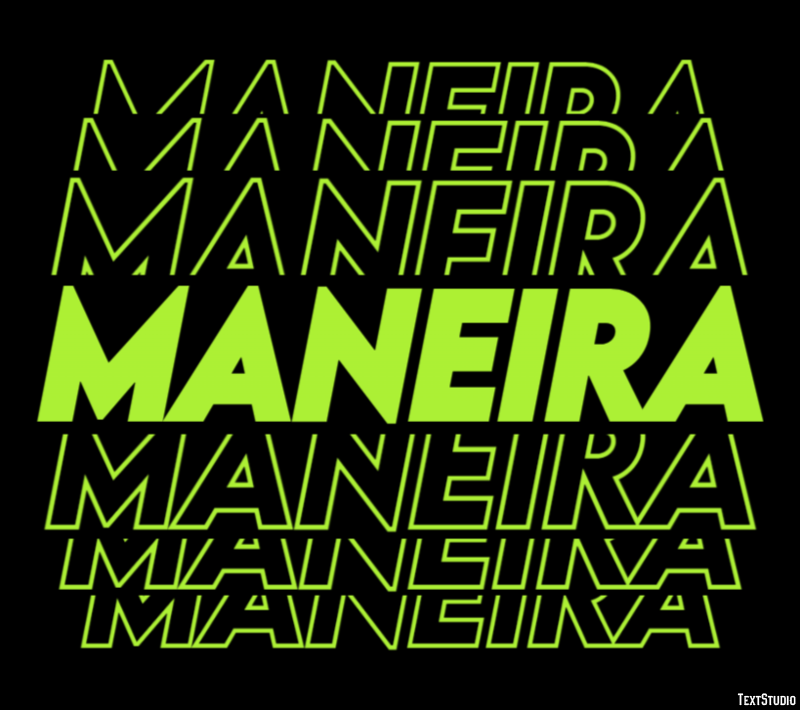 Maneira Efekt tekstowy