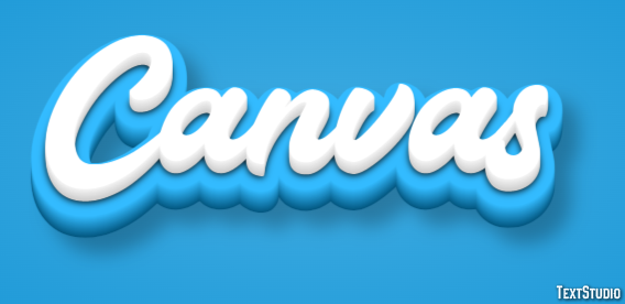 Canvas Efecto de Texto
