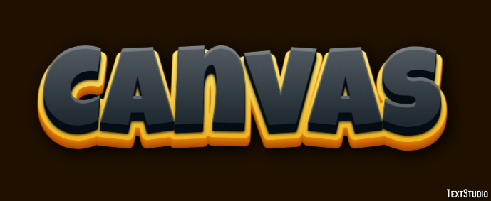 Canvas Efeito de texto