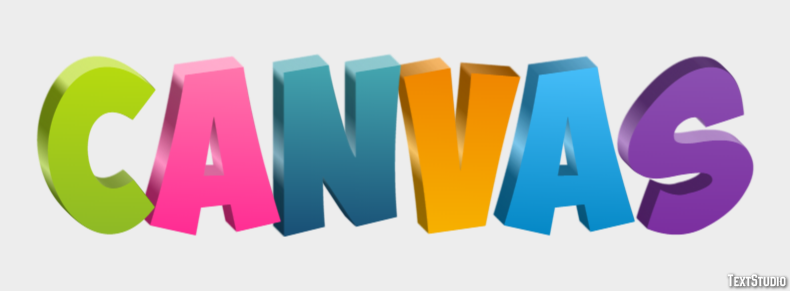 Canvas Efecto de Texto
