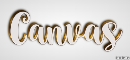 Canvas Efeito de texto