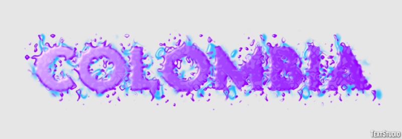 Colombia Text Effect