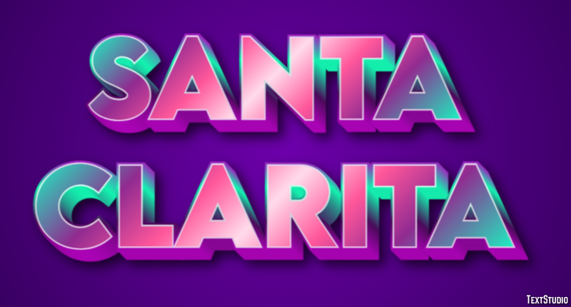 Santa Clarita Effetto testo